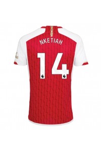 Arsenal Eddie Nketiah #14 Jalkapallovaatteet Kotipaita 2023-24 Lyhythihainen